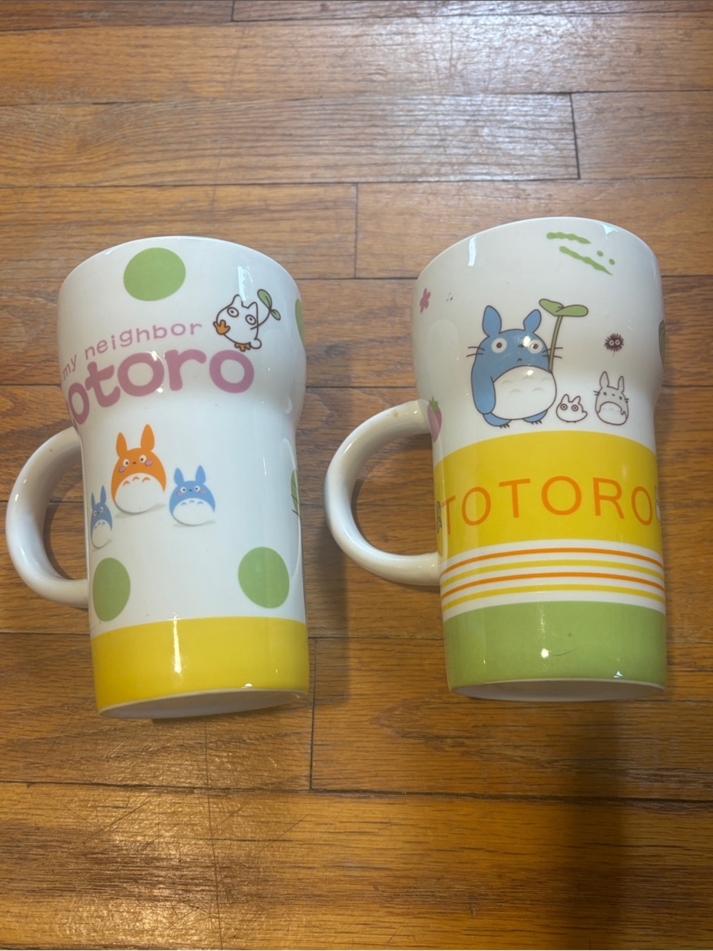 My Neighbor Totoro Tall Ceramic Mug Set of 2 Studio Ghibli